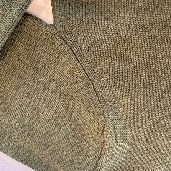 Orvis Signature Collection Army Green Wool Blend Crew Neck / large - Picture 3 of 10